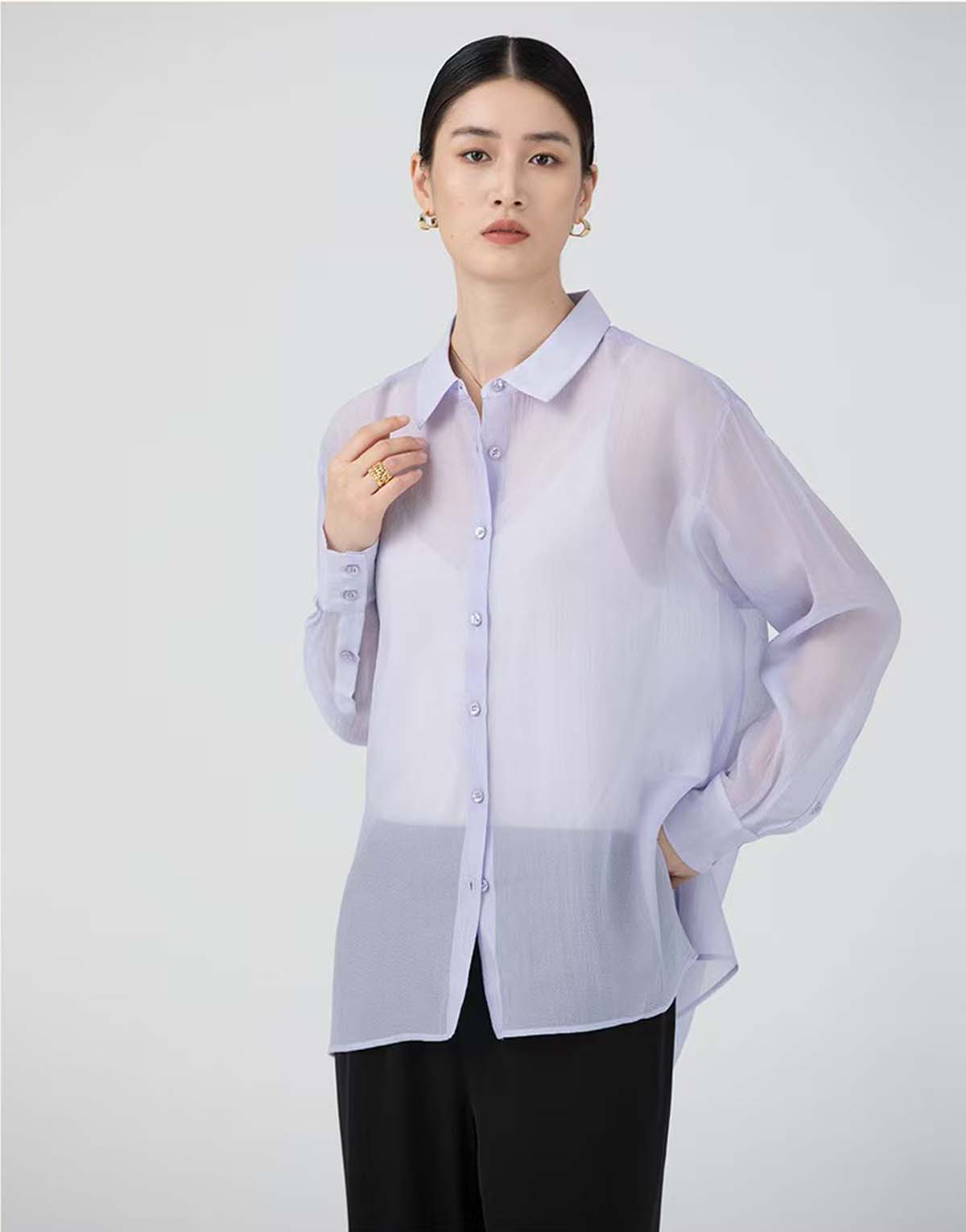 Washed Acetate Shirt-106-3